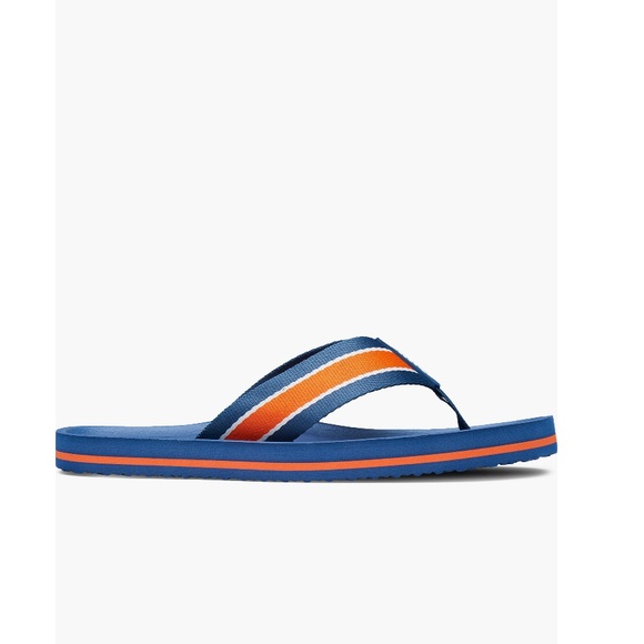 Swims Capri Flip Flop Sandals Navy & Orange Accents Men’s Size 14 Thongs - Picture 3 of 10